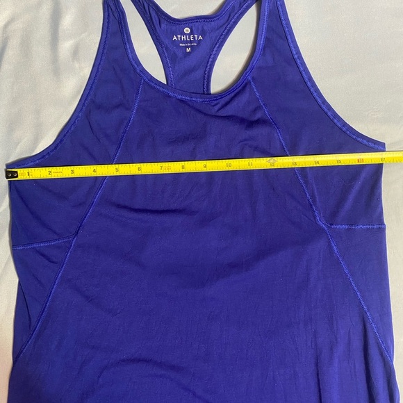 Athleta Blue and White Sleeveless Tank Top - Picture 9 of 11